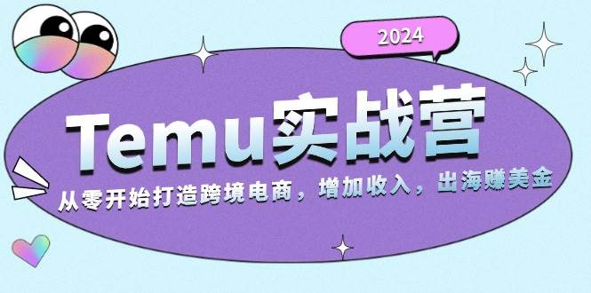 （13266期）2024Temu实战营：从零开始打造跨境电商，增加收入，出海赚美金好创网-专注分享网络创业落地实操课程 – 全网首发_高质量项目输出好创网